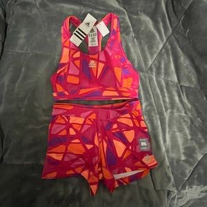 Adidas Women’s Workout Shorts Set: Bra and Shorts